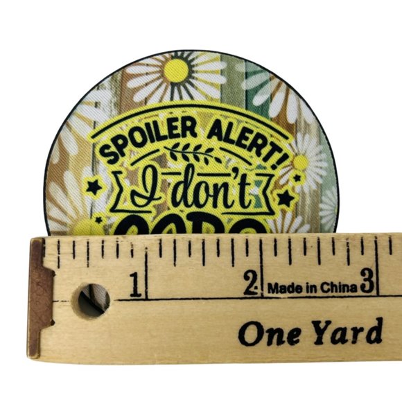 Car Coasters Spoiler Alert I Don't Care Sarcasm Set of 2 Neoprene Absorbent - Picture 6 of 9